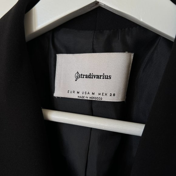 Like New Stradivarius Tailored Waistcoat Long Vest Women Size M - Picture 4 of 4